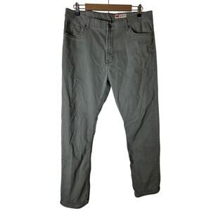 WRANGLER Olive Green Fade Casual Street Straight Fit Utility Jeans SZ 36x30